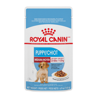 RC SHN Medium Puppy Chunks in Gravy Pouch 10/140 gm