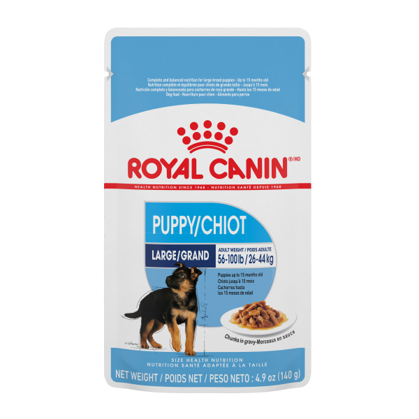 RC SHN Large Puppy Chunks in Gravy Pouch 10/140 gm